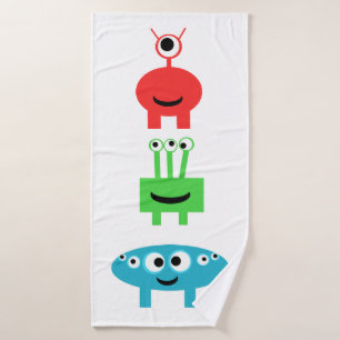 Monsters Boys Spaß Niedliches Bad Handtuch Set
