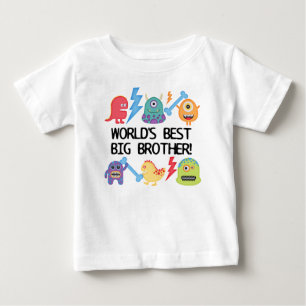 Monsters Weltbester Großbruder Baby T-shirt
