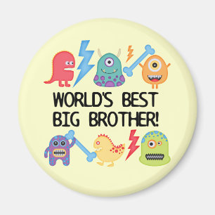 Monsters World Best Big Brother Magnet