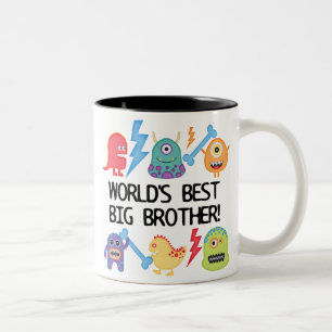 Monsters World Best Big Brother Zweifarbige Tasse