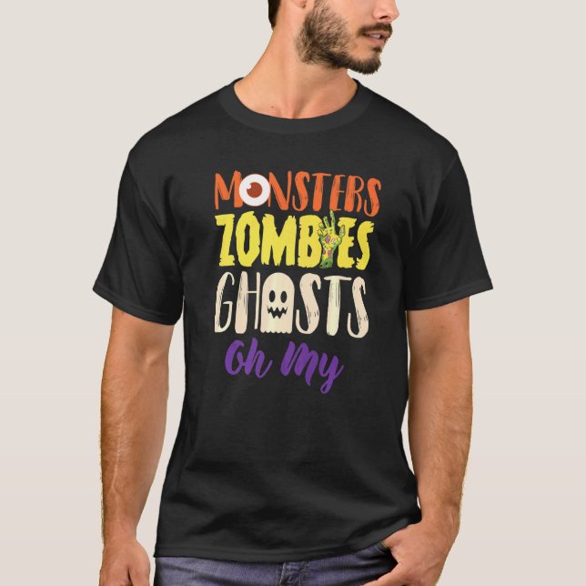 Monsters Zombies Ghosts T-Shirt (Vorderseite)