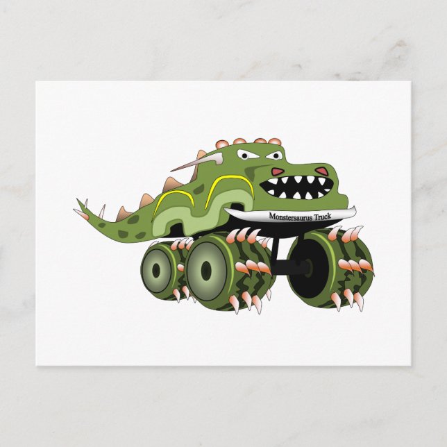 Monstersaurus Truck Postkarte (Vorderseite)