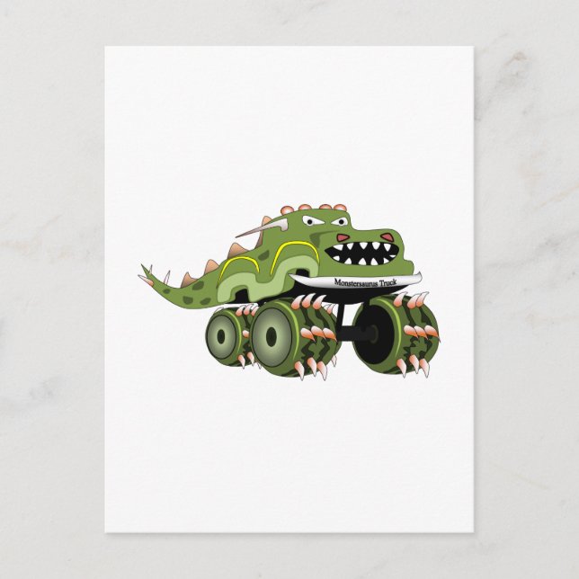 Monstersaurus Truck Postkarte (Vorderseite)