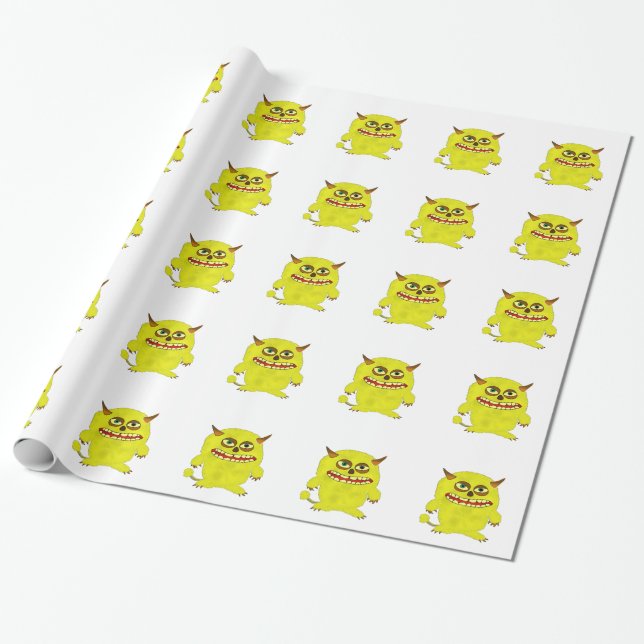 Monstertroll-Halbkugel Geschenkpapier (Ungerollt)