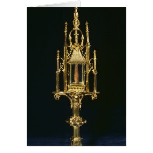 Monstrance de reliquaire avec le morceau de croix