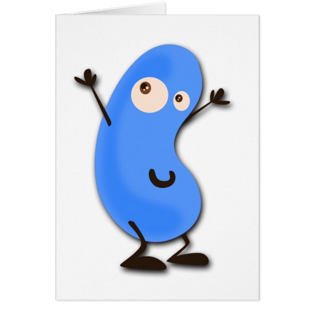 Monstre bleu mignon d'haricot (Devant)