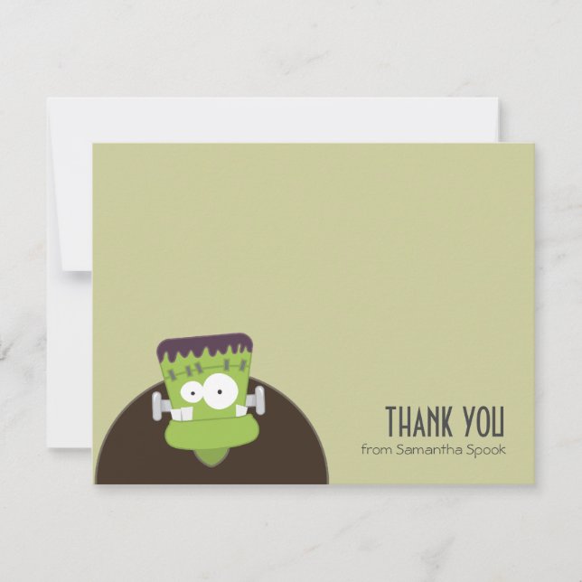 Monstre de Frankenstein | Cartes de remerciement p (Devant)