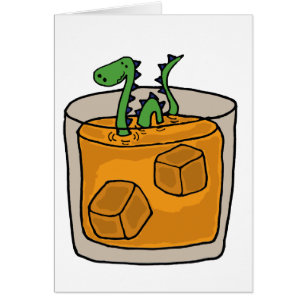 Monstre de Ness de serrure en verre de whisky