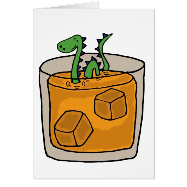Monstre de Ness de serrure en verre de whisky (Devant)