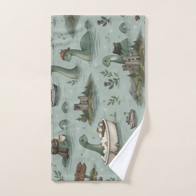 Monstre du Loch Ness  (Serviette à main)