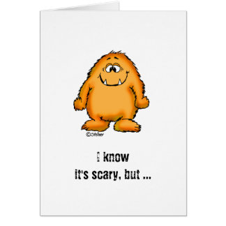 Monstre orange lunatique mignon par Send2smiles