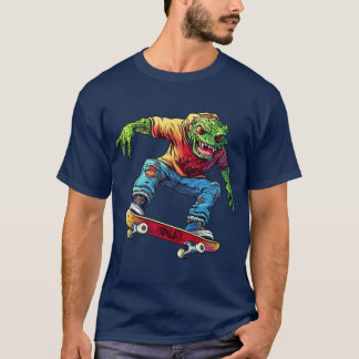 Monstre Skateboard - T-shirt Skater