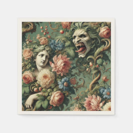 Monstres au Paradis - Gotisch Viktorianisch Serviette
