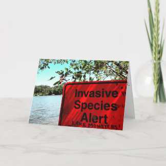 "MONSTRES DES LACS !" Carte de Bon rétablissement