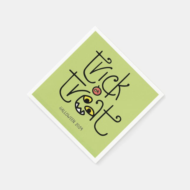 Monströse Trick-oder-Leckerei-Serviette Serviette (Ecke)