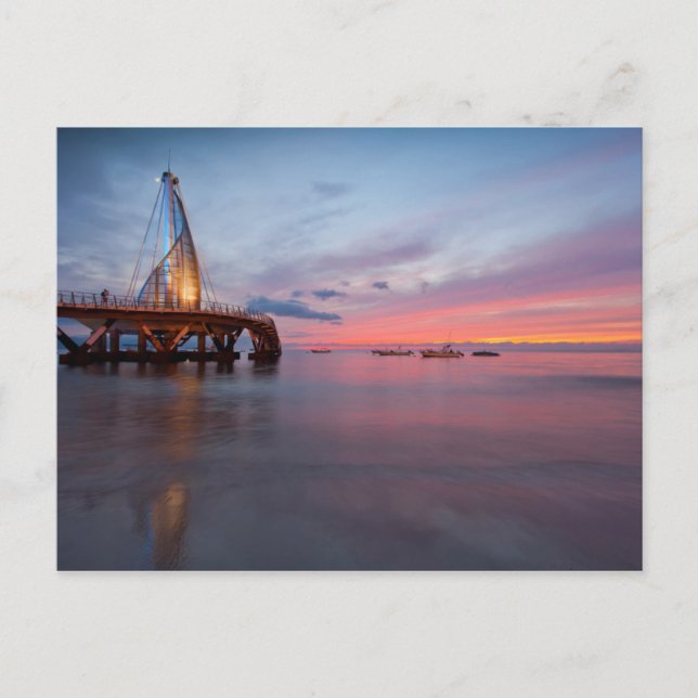 Monsunzeit und Sonnenuntergang Postkarte (Vorderseite)