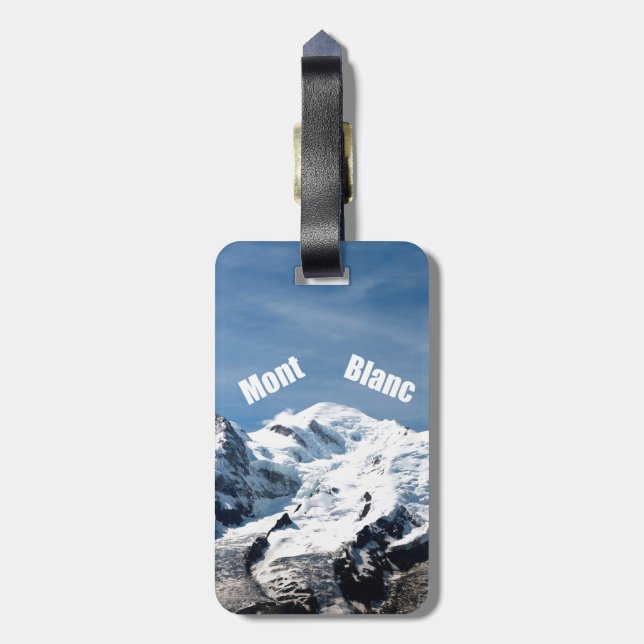 Mont Blanc Berg - Prachtvoll! Gepäckanhänger (Rückseite vertikal)