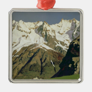 Mont Blanc-Berge, 1897 Silbernes Ornament