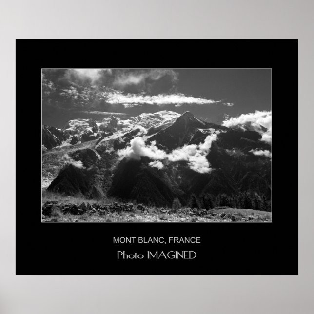 MONT BLANC, CHAMONIX, FRANKREICH POSTER (Vorne)