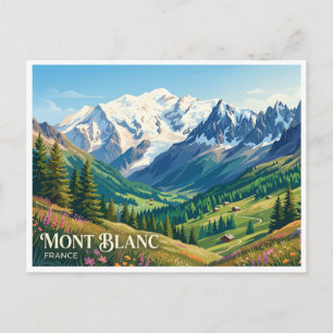 Mont Blanc Chamonix Frankreich Postkarte