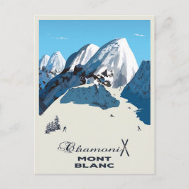 Mont Blanc, Chamonix, Postkarte