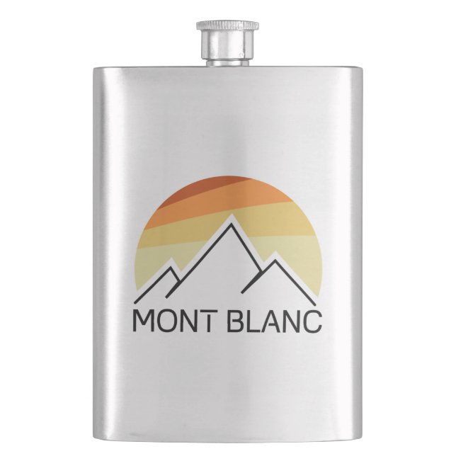 Mont Blanc France Retro Flachmann (Vorderseite)
