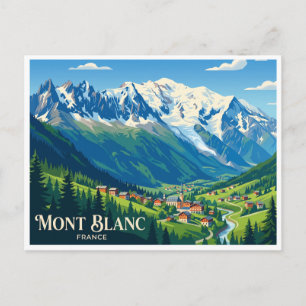 Mont Blanc, Frankreich Chamonix Postkarte