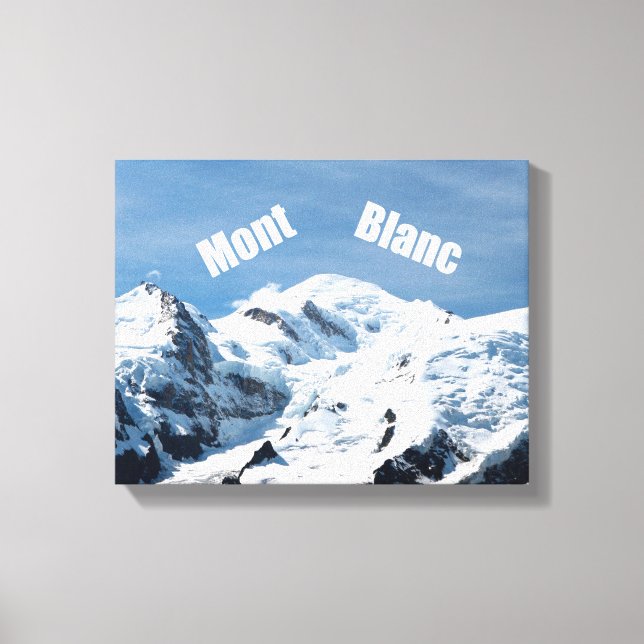Mont Blanc - Frankreich Leinwanddruck (Vorderseite)