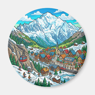 Mont Blanc Frankreich Magnet