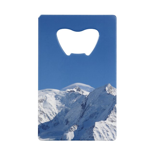 Mont-Blanc-Massiv Geldbeutel Flaschenöffner (Vorderseite)