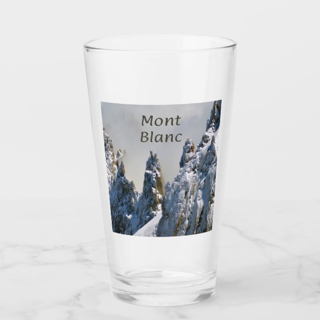 Mont Blanc Monte Bianco Glas (Vorderseite)