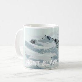 Mont Blanc Mountain Peak, Frankreich Kaffeetasse
