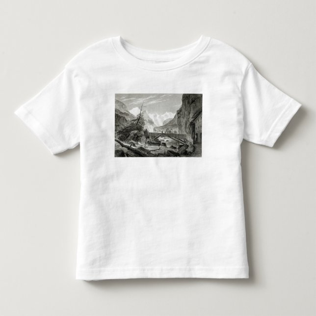 Mont Blanc von den Bädern von St. Didier Kleinkind T-shirt (Vorderseite)