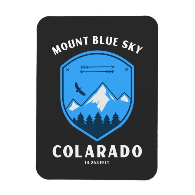 Mont Blue Sky montieren Evangelien Magnet (Vertikal)