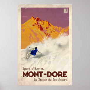 Mont Dore - Vintage-Effekt Poster