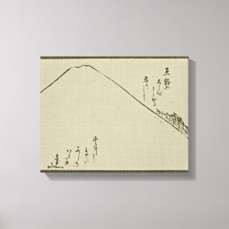 Mont Fuji Sumi-e - Toile enrobée
