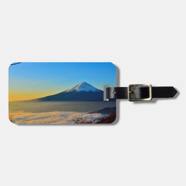 Mont Fujisan Gepäckmarke Gepäckanhänger (Vorderseite horizontal)