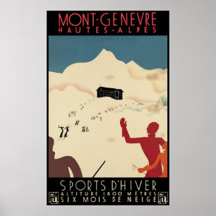 Mont-Genevre Hautes-Albes Poster