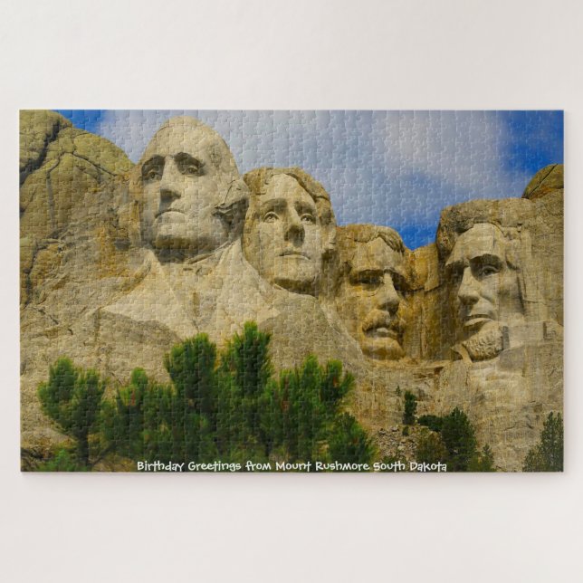Mont Rushmore Dakota du Sud Jigsaw Puzzle (Horizontal)