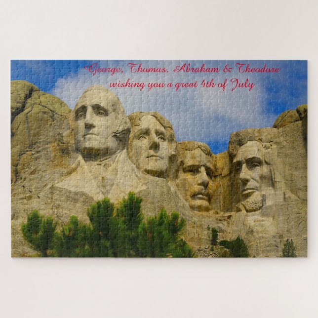 Mont Rushmore Dakota du Sud Jigsaw Puzzle (Horizontal)