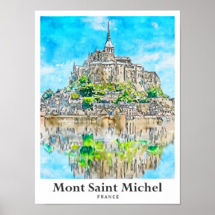 Mont Saint Michel Frankreich Besuchen Sie die Univ Poster