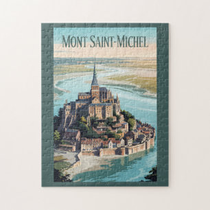Mont-Saint-Michel Frankreich Illustration Reise Ku