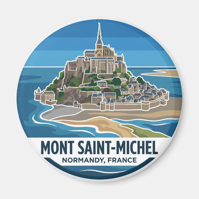 Mont Saint-Michel Frankreich Magnet (Vorne)