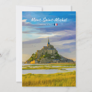 Mont-Saint-Michel, Frankreich - Mittelalterliche A Einladung