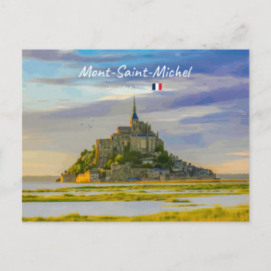 Mont-Saint-Michel, Frankreich - Mittelalterliche A Postkarte