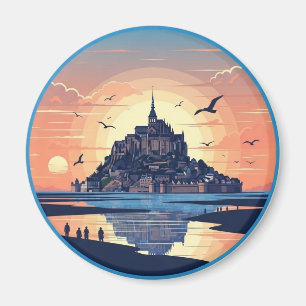 Mont Saint-Michel Frankreich Normandie Magnet