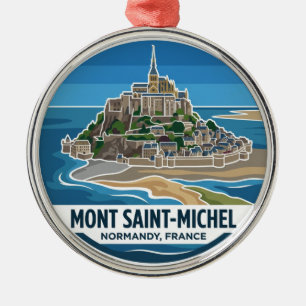 Mont Saint-Michel Frankreich Ornament Aus Metall