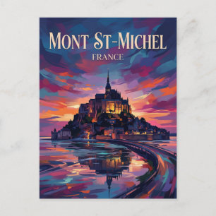 Mont Saint-Michel Frankreich Postkarte