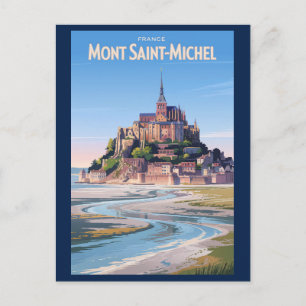 Mont Saint Michel Illustration Kunst, Dichtung und Postkarte