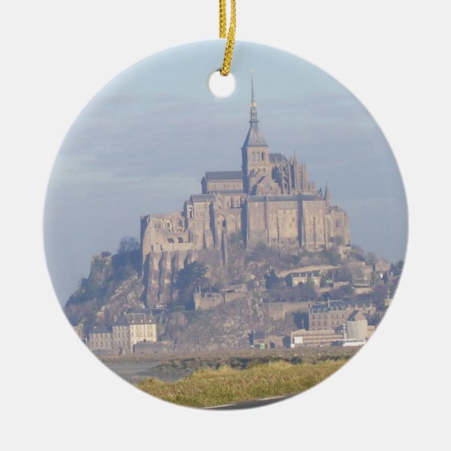 Mont Saint Michel Keramik Ornament (Vorne)